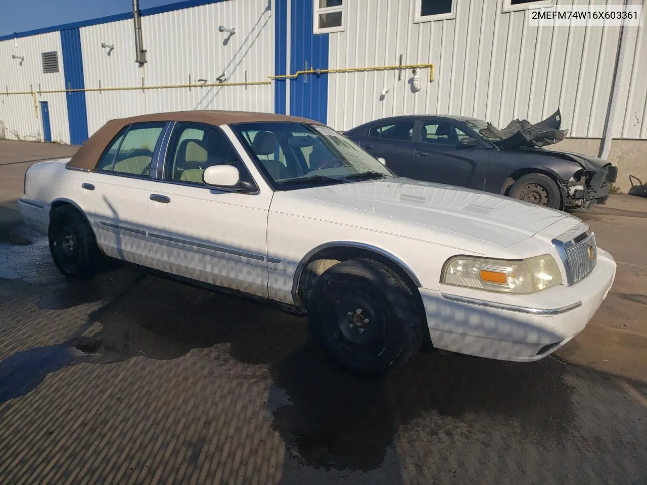 2006 Mercury Grand Marquis Gs VIN: 2MEFM74W16X603361 Lot: 77639024