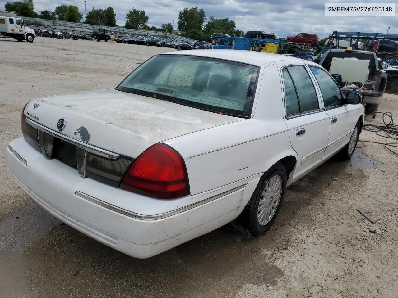 2007 Mercury Grand Marquis Ls VIN: 2MEFM75V27X625148 Lot: 58159194