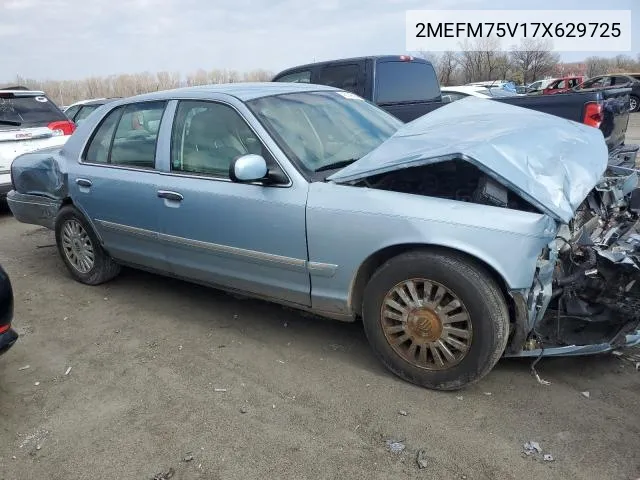 2007 Mercury Grand Marquis Ls VIN: 2MEFM75V17X629725 Lot: 58160624