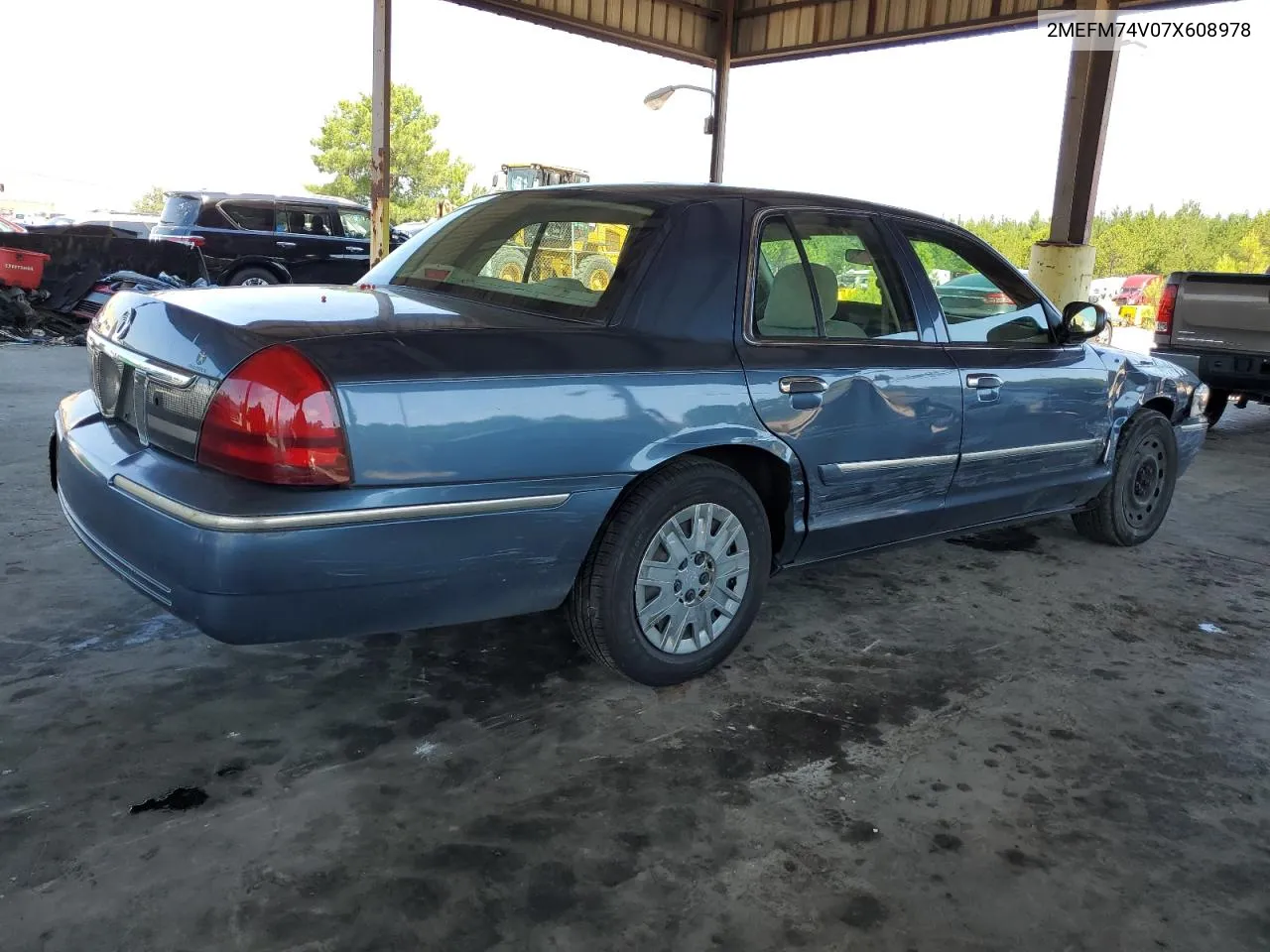 2MEFM74V07X608978 2007 Mercury Grand Marquis Gs