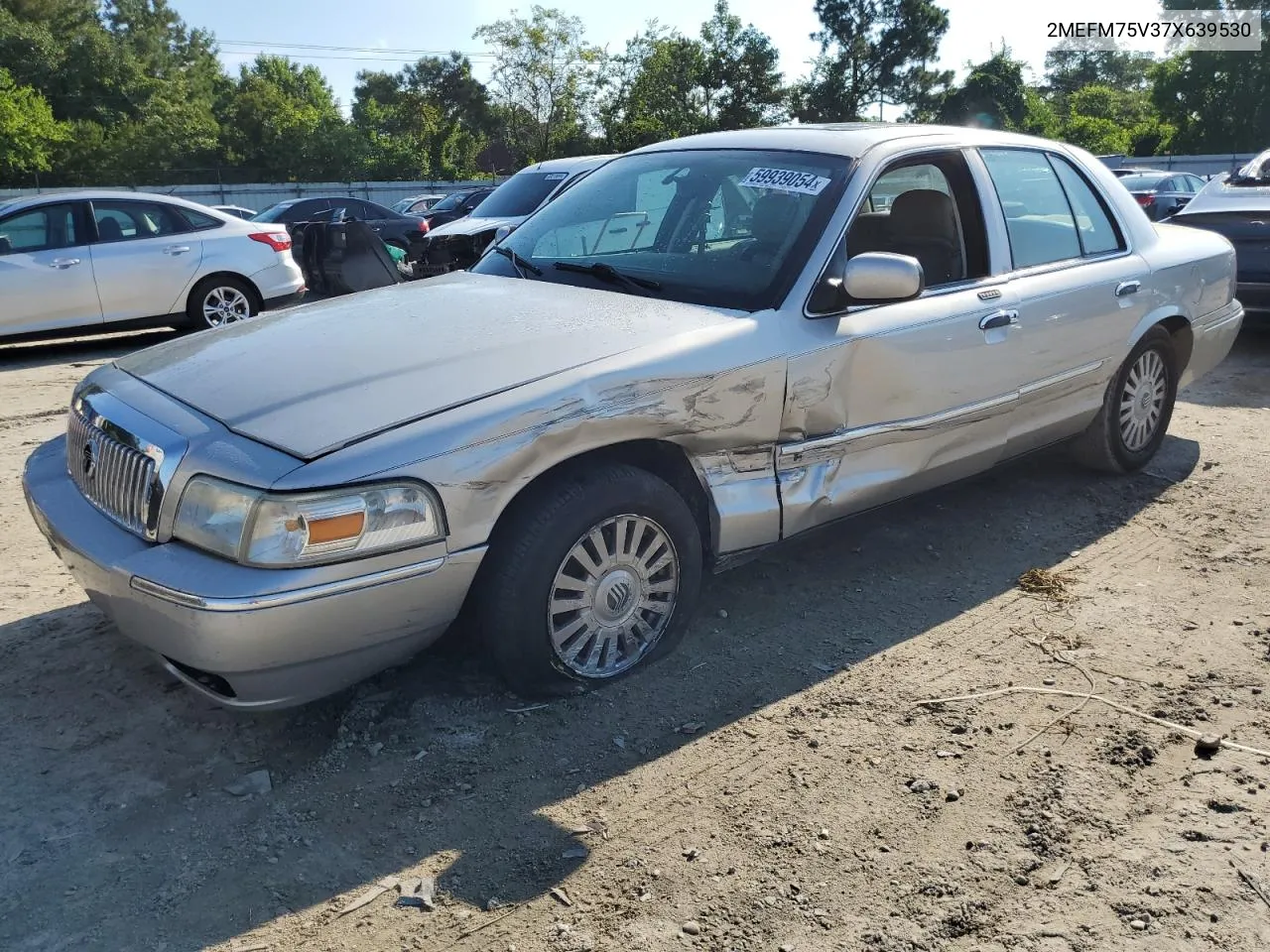 2007 Mercury Grand Marquis Ls VIN: 2MEFM75V37X639530 Lot: 59939054