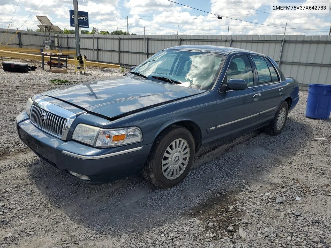 2007 Mercury Grand Marquis Ls VIN: 2MEFM75V37X642783 Lot: 68090034