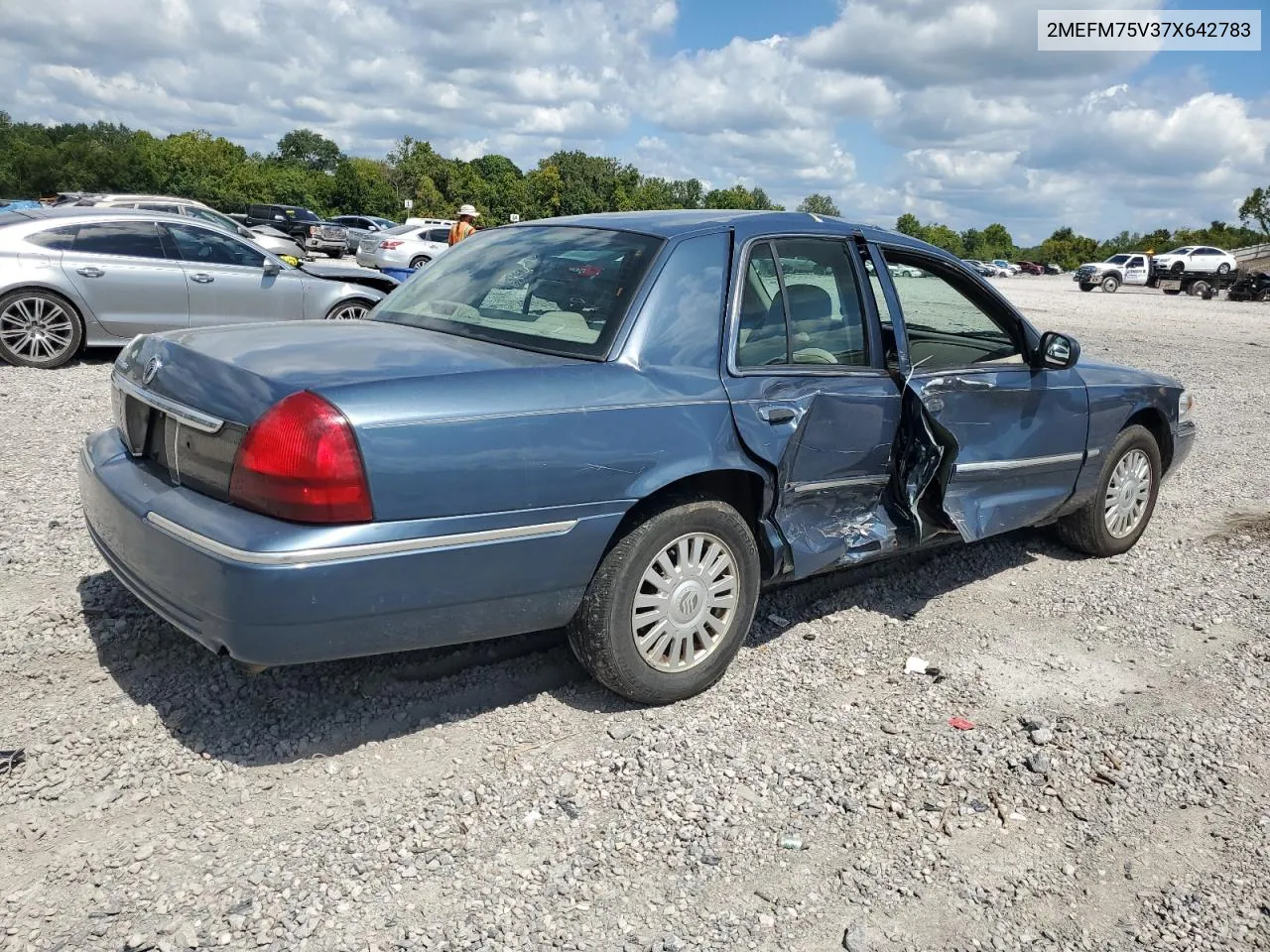 2007 Mercury Grand Marquis Ls VIN: 2MEFM75V37X642783 Lot: 68090034