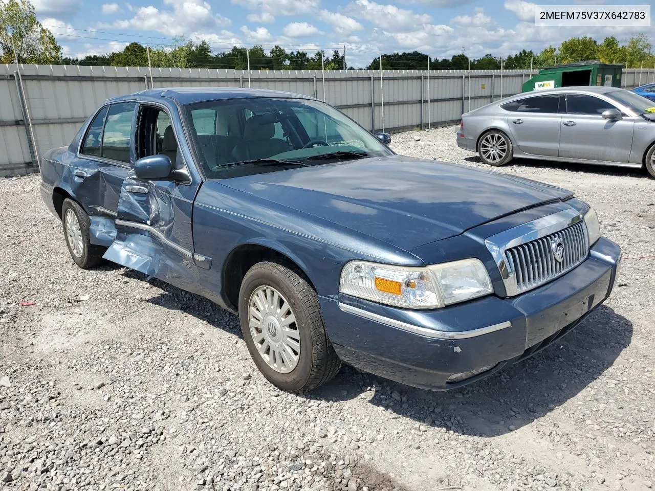 2007 Mercury Grand Marquis Ls VIN: 2MEFM75V37X642783 Lot: 68090034