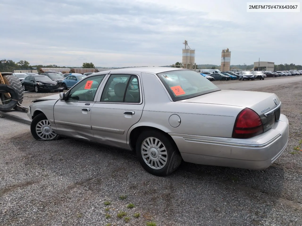 2007 Mercury Grand Marquis Ls VIN: 2MEFM75V47X643067 Lot: 70173954