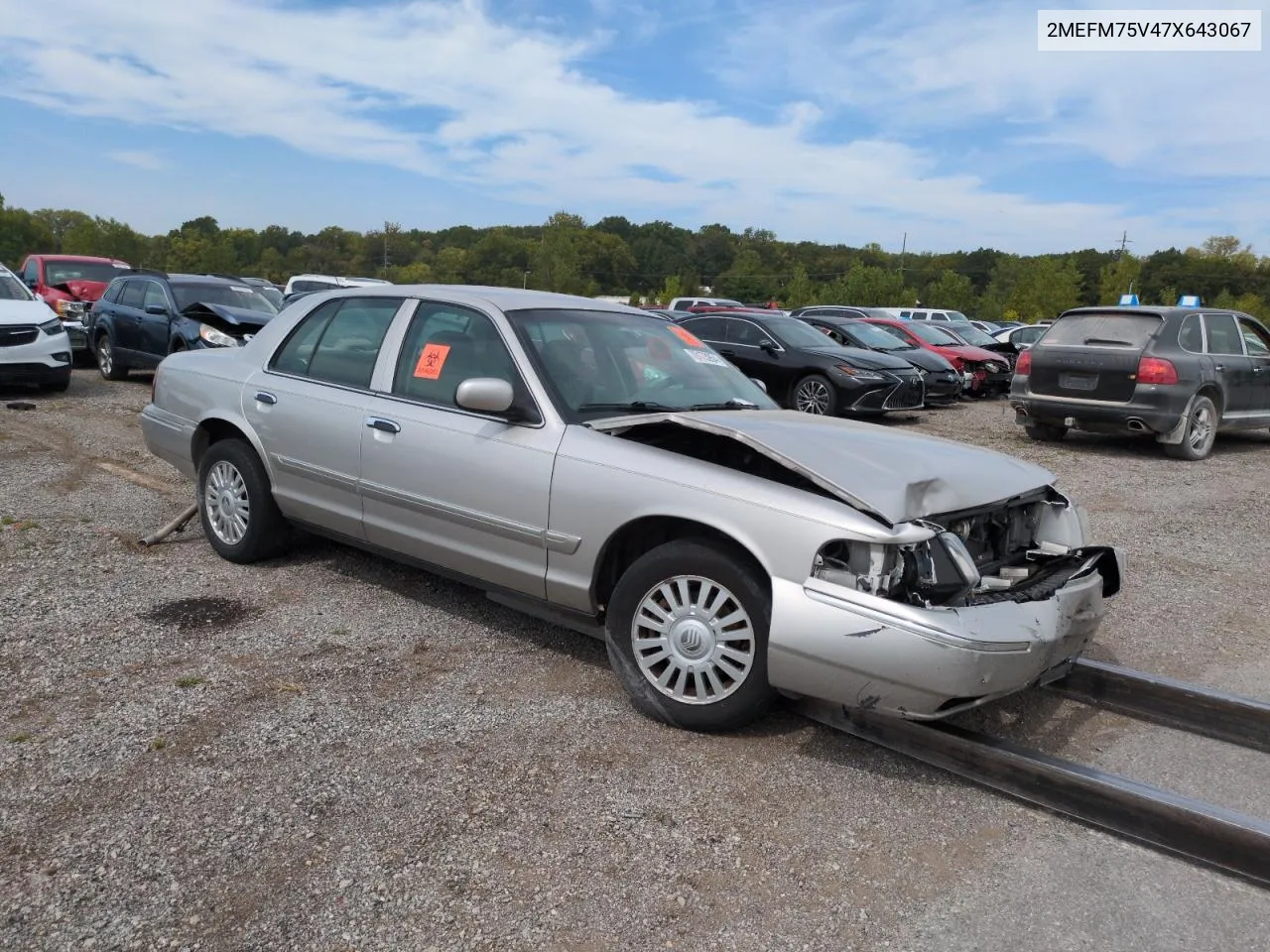 2007 Mercury Grand Marquis Ls VIN: 2MEFM75V47X643067 Lot: 70173954