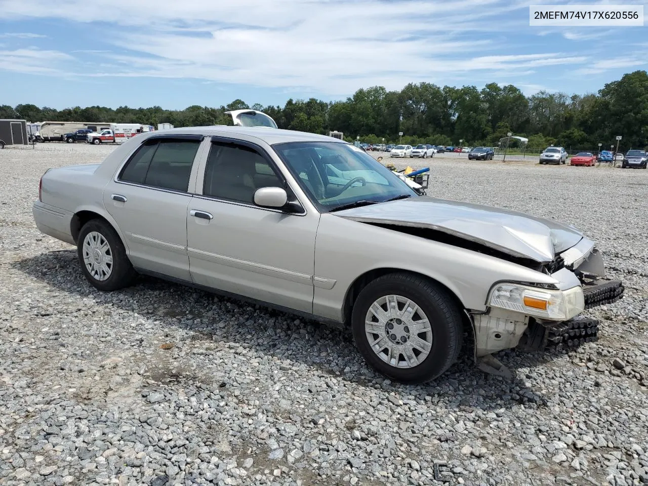 2007 Mercury Grand Marquis Gs VIN: 2MEFM74V17X620556 Lot: 70799054