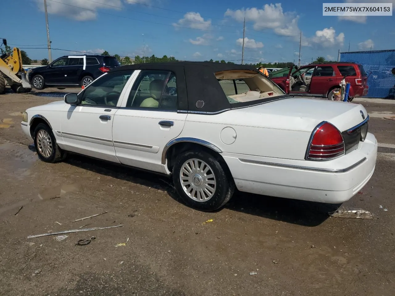 2007 Mercury Grand Marquis Ls VIN: 2MEFM75WX7X604153 Lot: 71976844