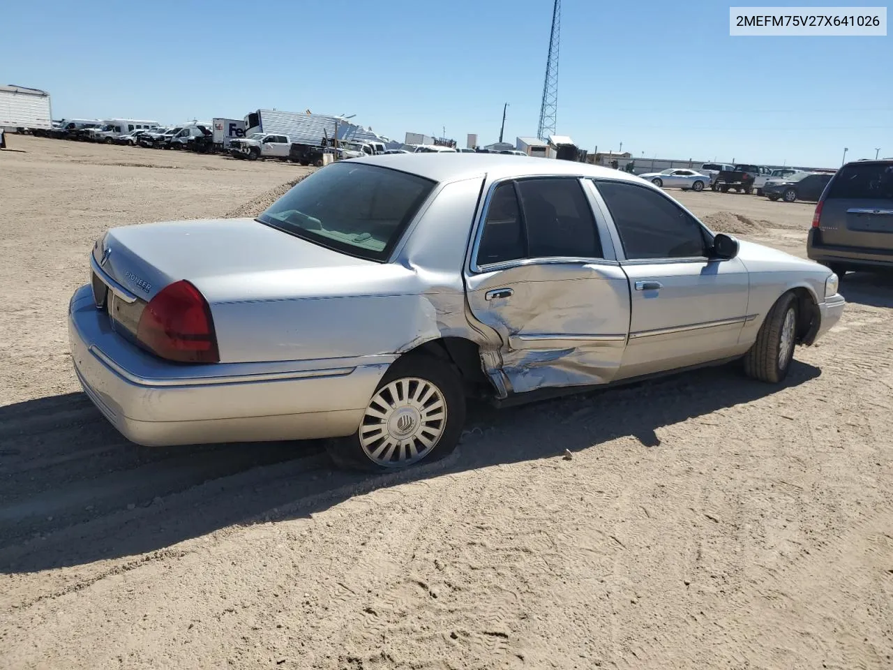 2007 Mercury Grand Marquis Ls VIN: 2MEFM75V27X641026 Lot: 73199694