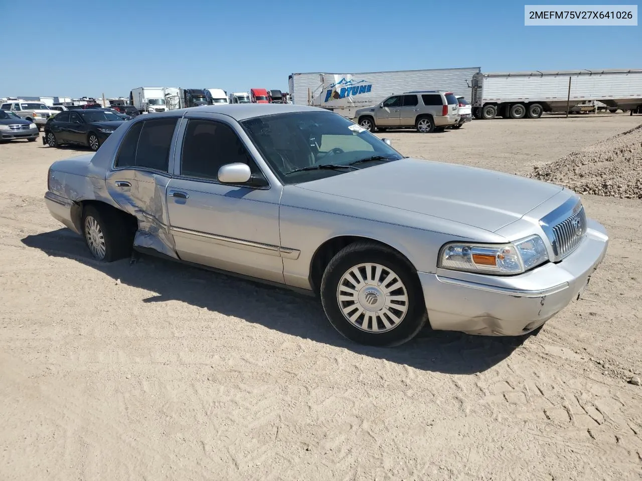 2007 Mercury Grand Marquis Ls VIN: 2MEFM75V27X641026 Lot: 73199694