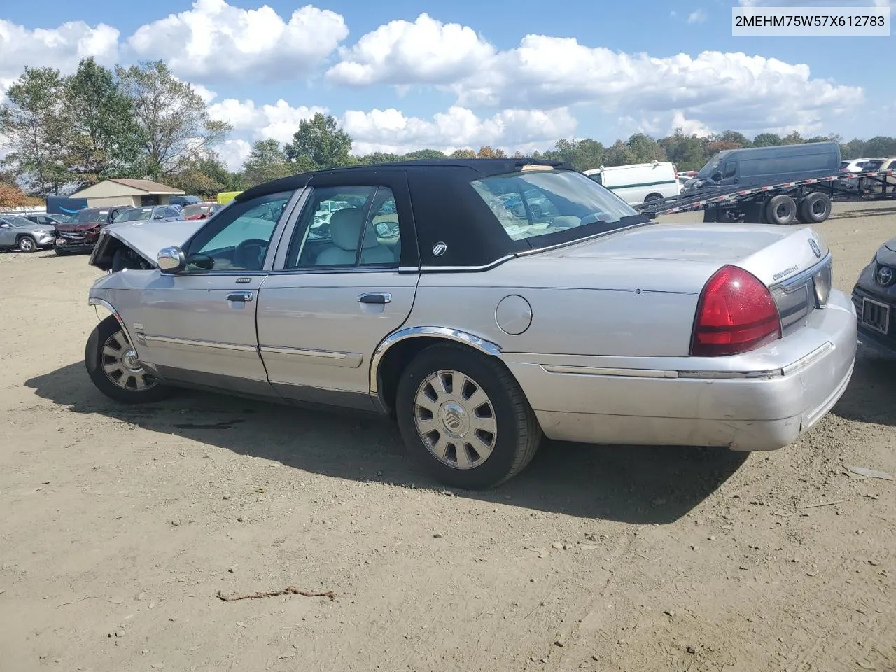 2007 Mercury Grand Marquis Ls VIN: 2MEHM75W57X612783 Lot: 73927374