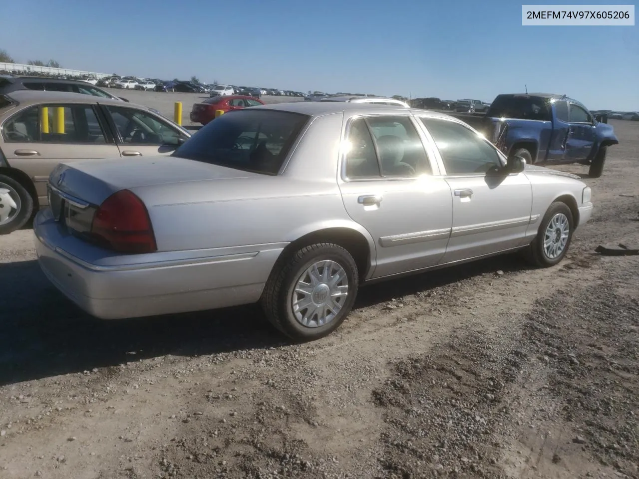 2007 Mercury Grand Marquis Gs VIN: 2MEFM74V97X605206 Lot: 74077483