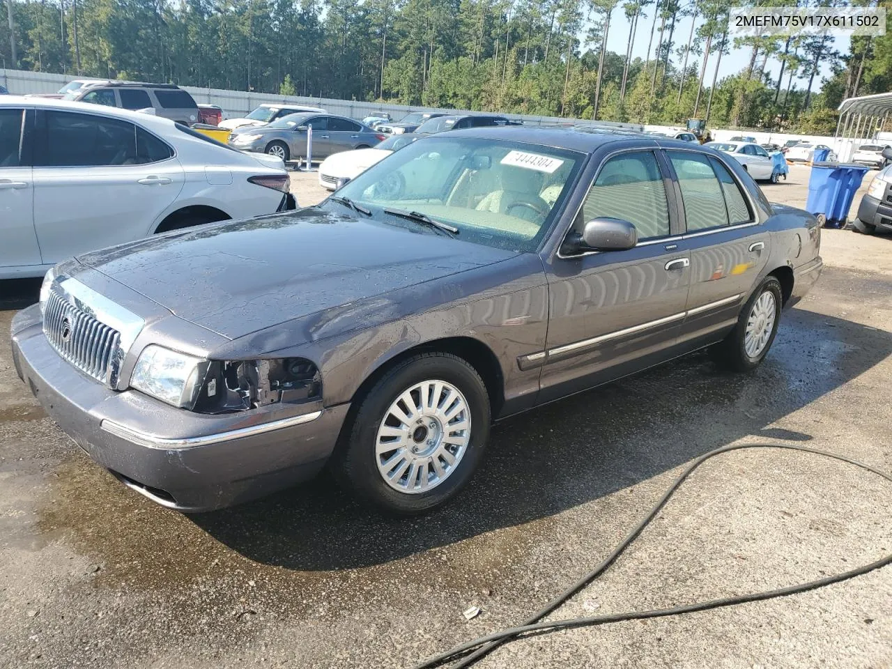 2007 Mercury Grand Marquis Ls VIN: 2MEFM75V17X611502 Lot: 74444304