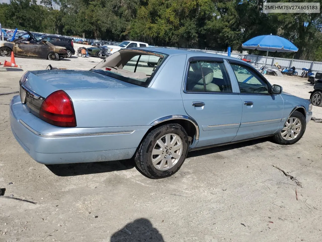 2007 Mercury Grand Marquis Ls VIN: 2MEHM75V27X605183 Lot: 74653284