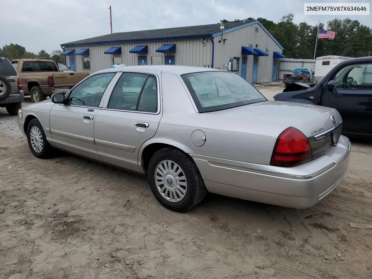 2007 Mercury Grand Marquis Ls VIN: 2MEFM75V87X634646 Lot: 74810684