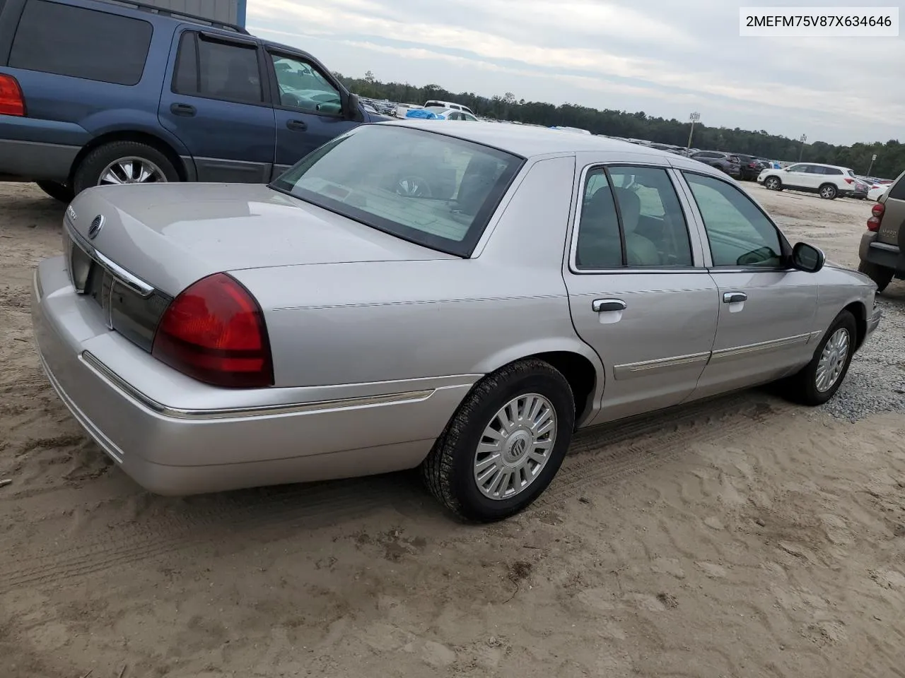 2007 Mercury Grand Marquis Ls VIN: 2MEFM75V87X634646 Lot: 74810684