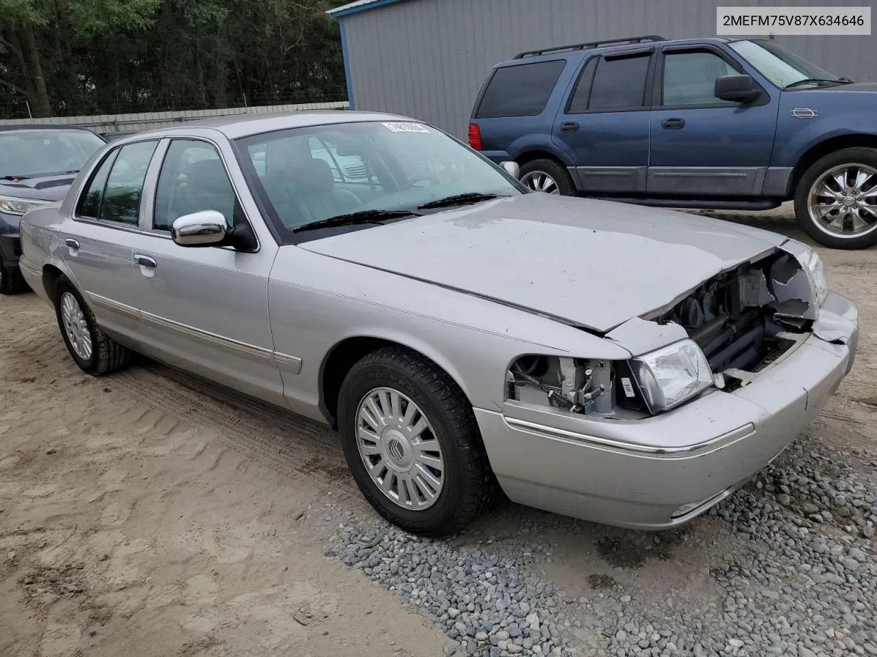 2007 Mercury Grand Marquis Ls VIN: 2MEFM75V87X634646 Lot: 74810684