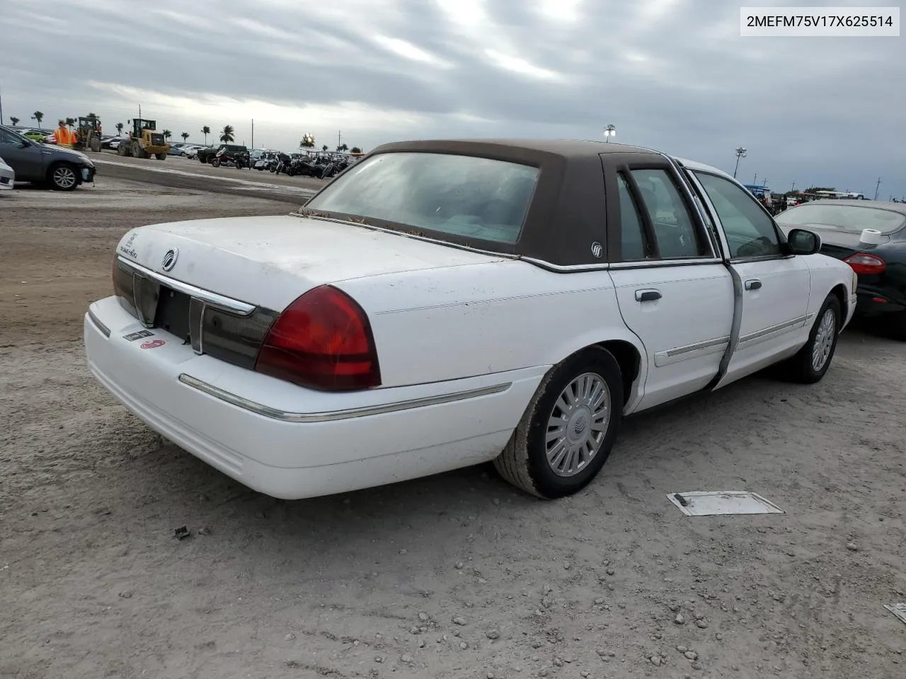 2007 Mercury Grand Marquis Ls VIN: 2MEFM75V17X625514 Lot: 74962024