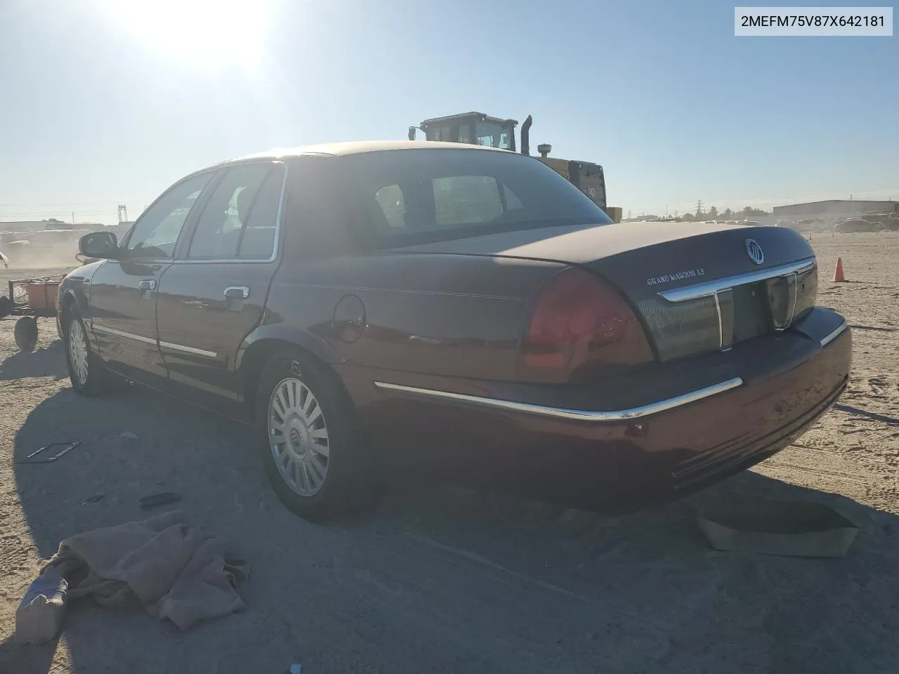 2007 Mercury Grand Marquis Ls VIN: 2MEFM75V87X642181 Lot: 76342334