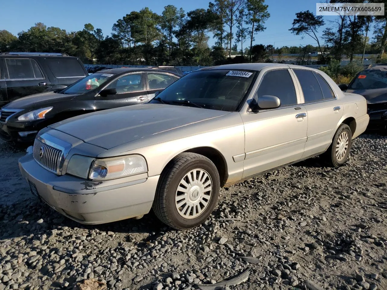 2007 Mercury Grand Marquis Ls VIN: 2MEFM75V47X605659 Lot: 76669584