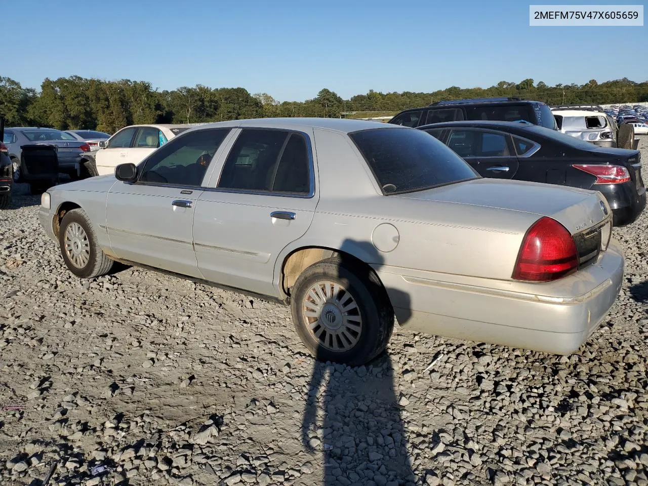 2007 Mercury Grand Marquis Ls VIN: 2MEFM75V47X605659 Lot: 76669584