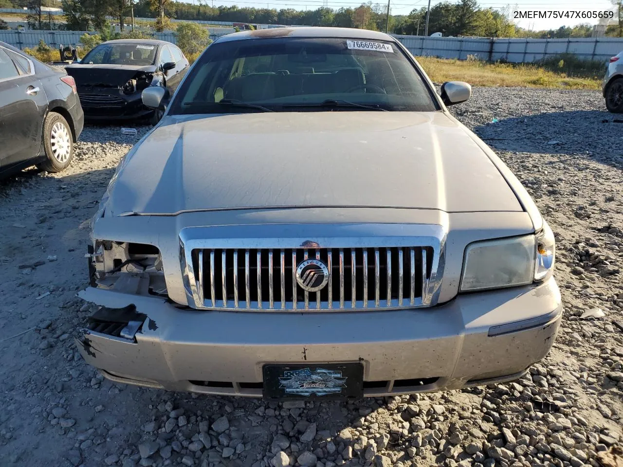 2007 Mercury Grand Marquis Ls VIN: 2MEFM75V47X605659 Lot: 76669584