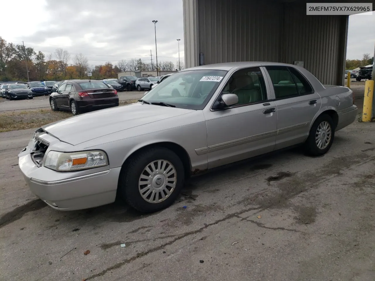 2007 Mercury Grand Marquis Ls VIN: 2MEFM75VX7X629965 Lot: 77647274