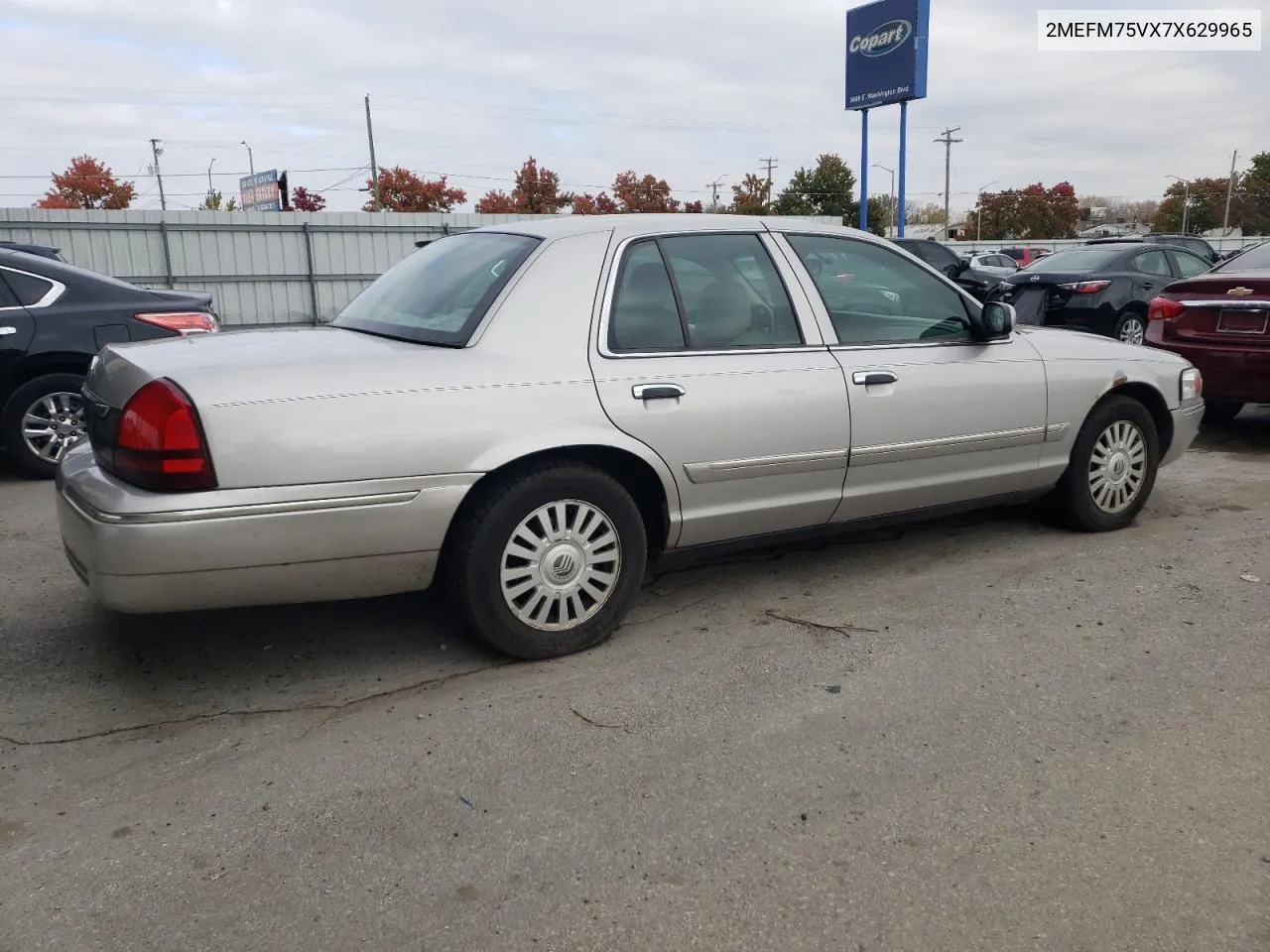 2007 Mercury Grand Marquis Ls VIN: 2MEFM75VX7X629965 Lot: 77647274