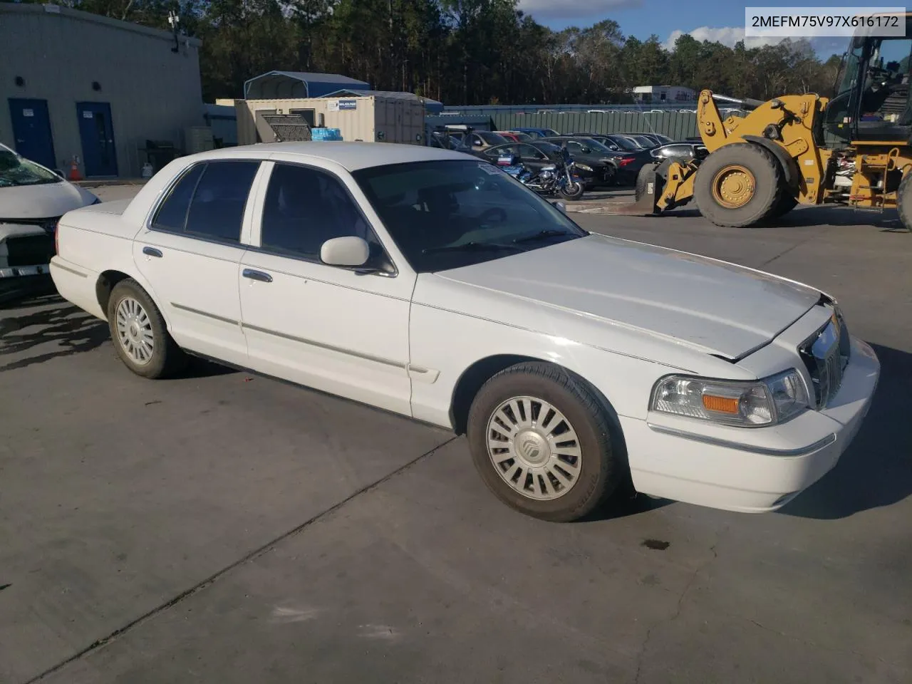 2007 Mercury Grand Marquis Ls VIN: 2MEFM75V97X616172 Lot: 78237054