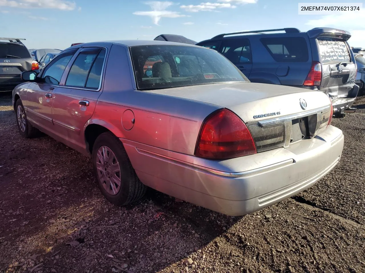 2007 Mercury Grand Marquis Gs VIN: 2MEFM74V07X621374 Lot: 80163034