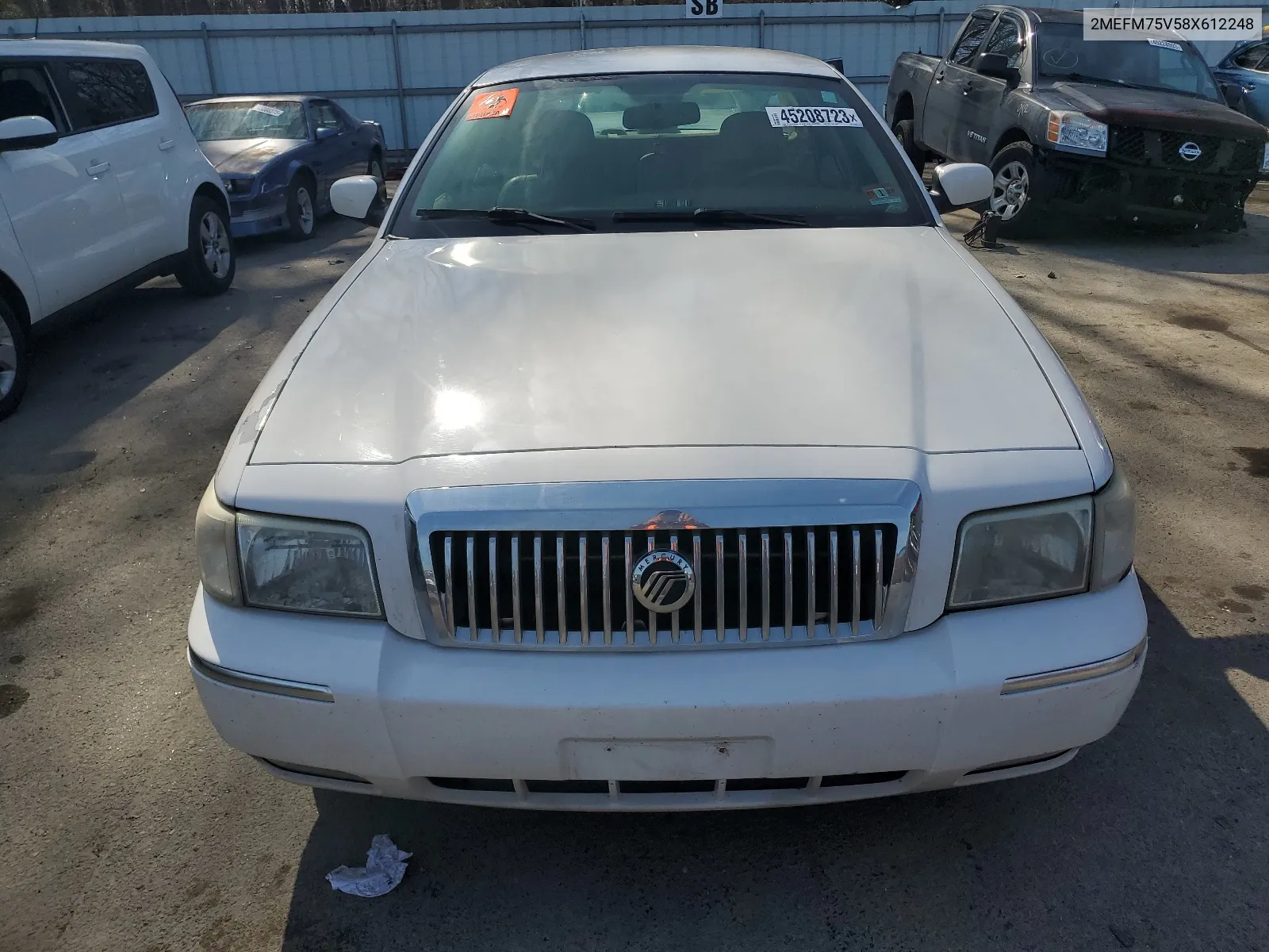 2008 Mercury Grand Marquis Ls VIN: 2MEFM75V58X612248 Lot: 53735684