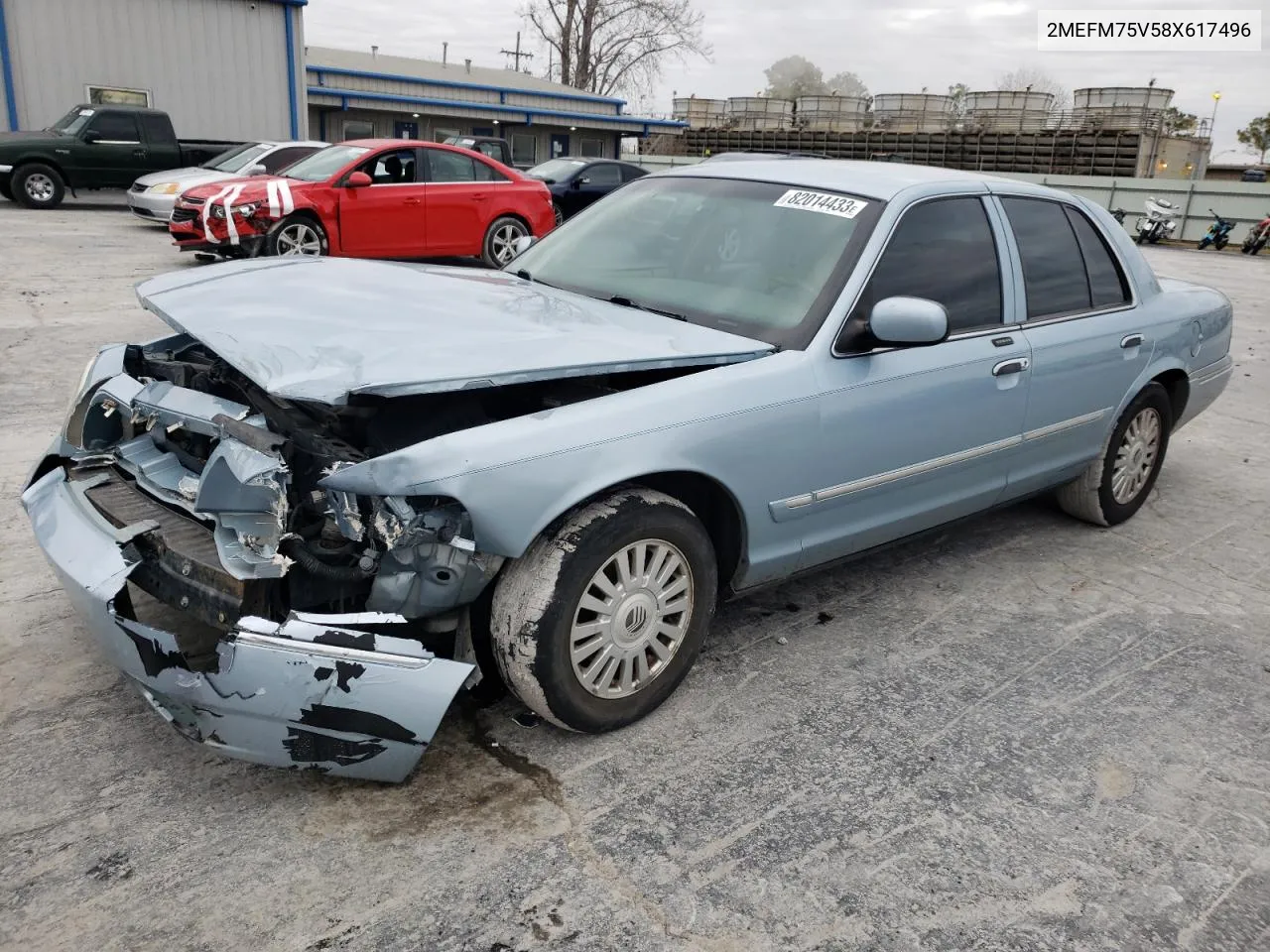 2008 Mercury Grand Marquis Ls VIN: 2MEFM75V58X617496 Lot: 57342714