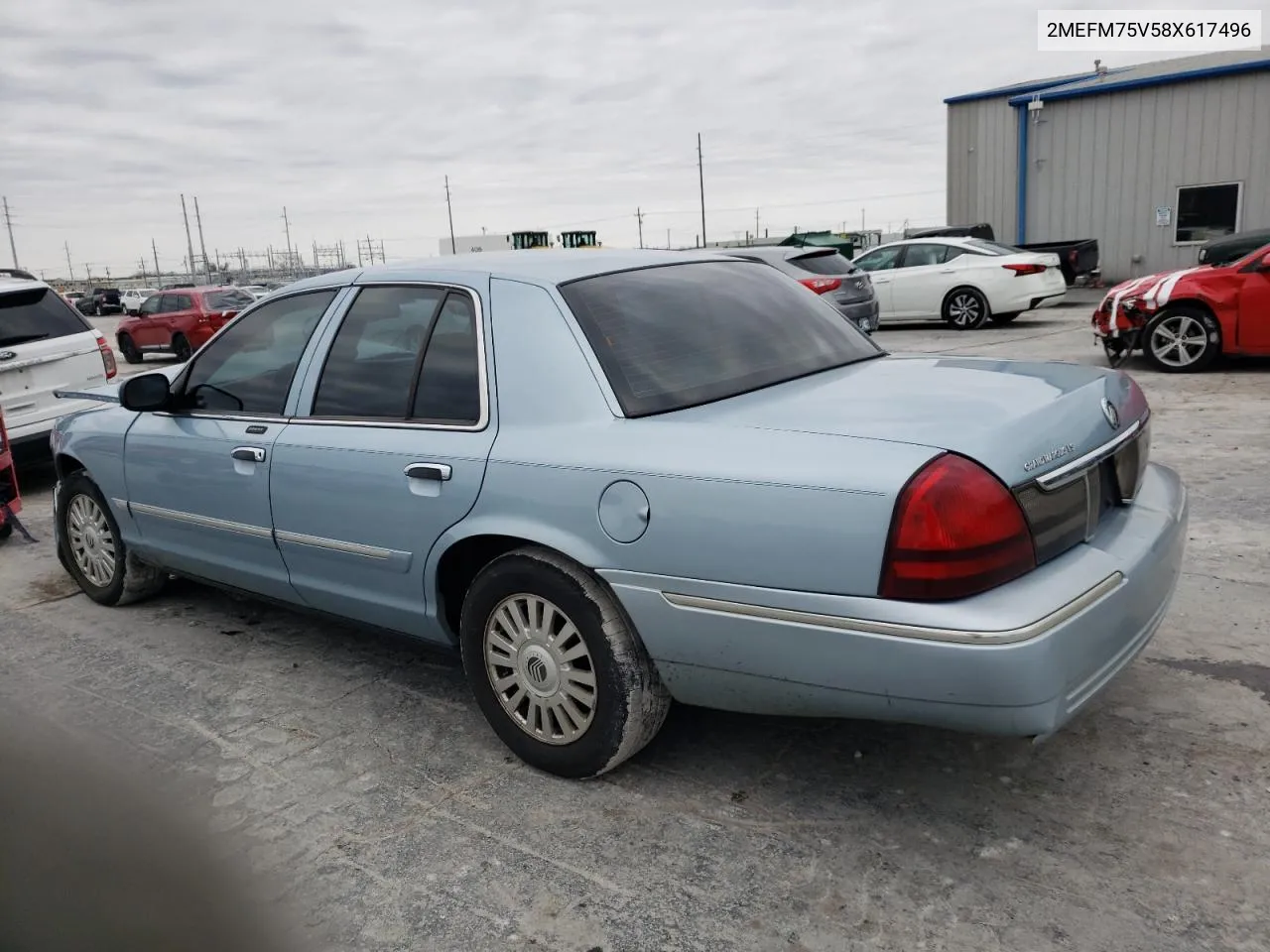 2008 Mercury Grand Marquis Ls VIN: 2MEFM75V58X617496 Lot: 57342714