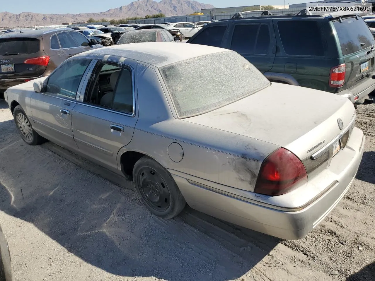 2008 Mercury Grand Marquis Ls VIN: 2MEFM75VX8X621690 Lot: 66443964