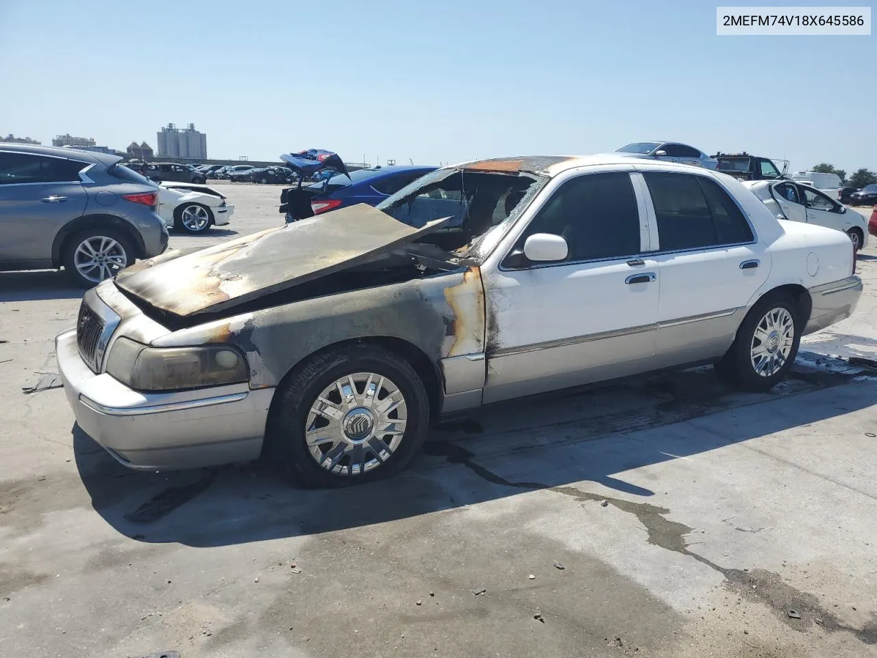 2008 Mercury Grand Marquis Gs VIN: 2MEFM74V18X645586 Lot: 67856584