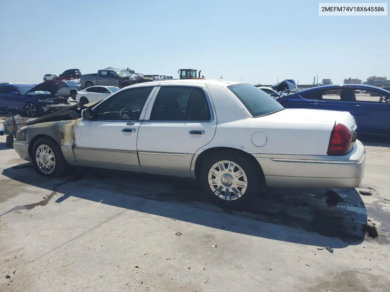 2008 Mercury Grand Marquis Gs VIN: 2MEFM74V18X645586 Lot: 67856584