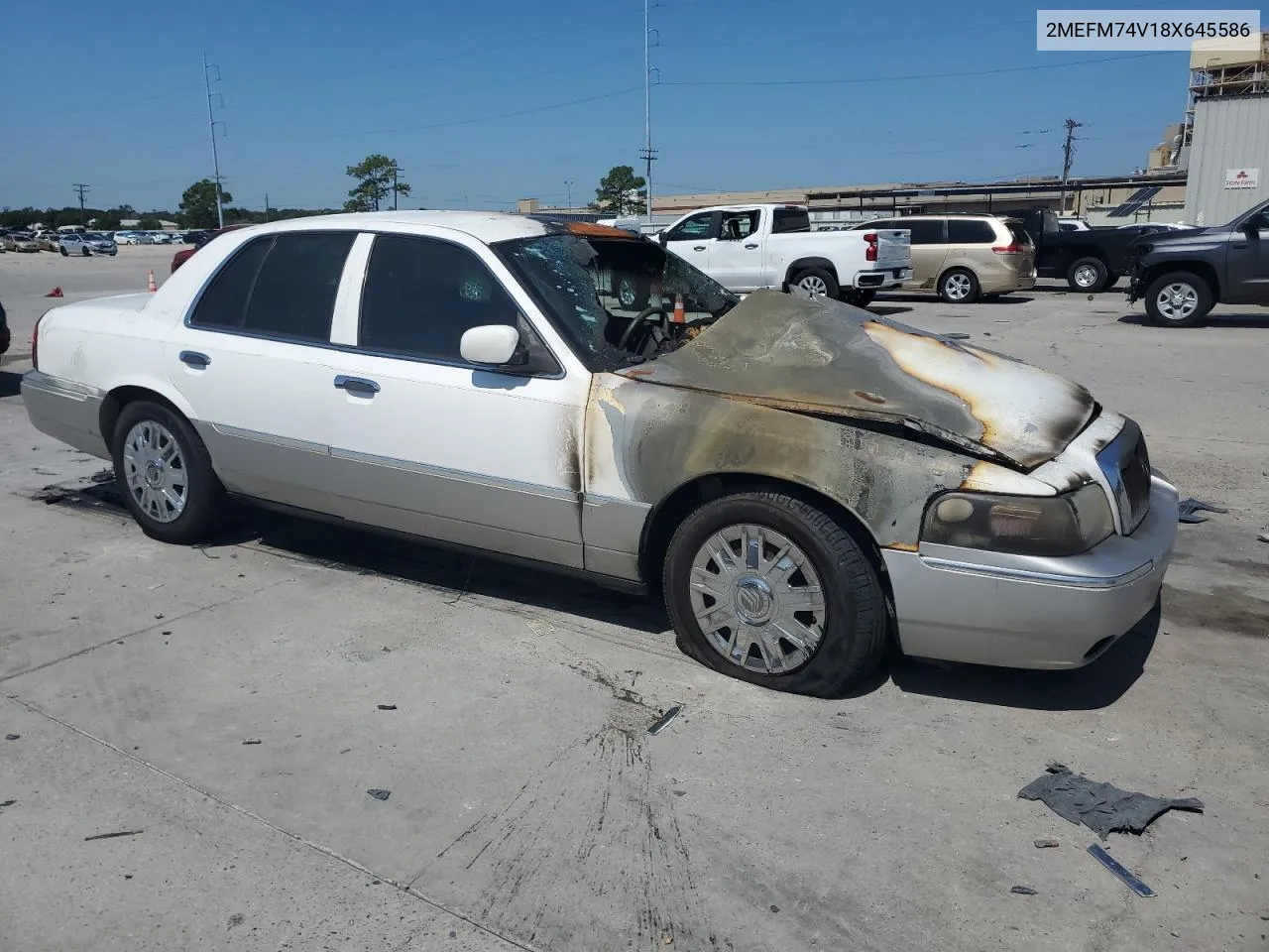 2008 Mercury Grand Marquis Gs VIN: 2MEFM74V18X645586 Lot: 67856584