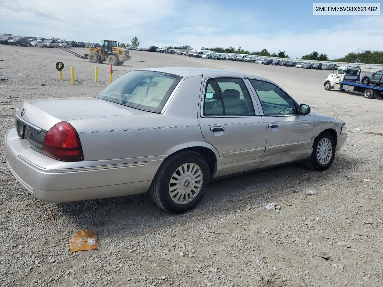 2008 Mercury Grand Marquis Ls VIN: 2MEFM75V38X621482 Lot: 67869854