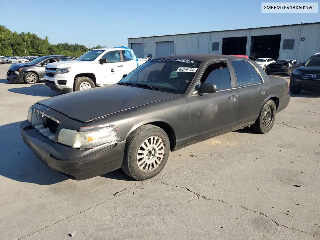 2008 Mercury Grand Marquis Ls VIN: 2MEFM75V18X602591 Lot: 68846744