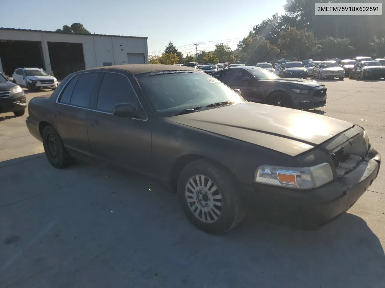 2008 Mercury Grand Marquis Ls VIN: 2MEFM75V18X602591 Lot: 68846744