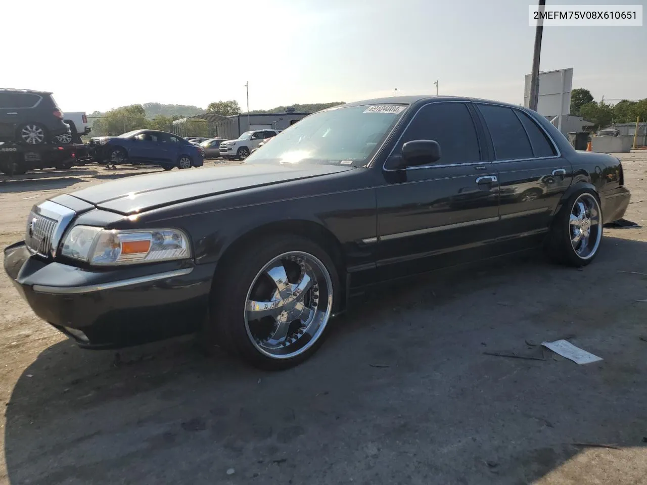 2008 Mercury Grand Marquis Ls VIN: 2MEFM75V08X610651 Lot: 69104004