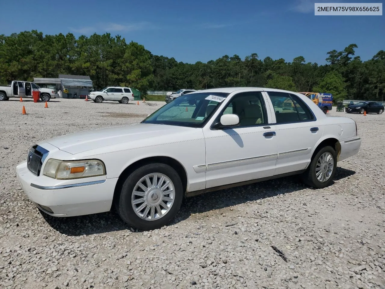 2008 Mercury Grand Marquis Ls VIN: 2MEFM75V98X656625 Lot: 71460994