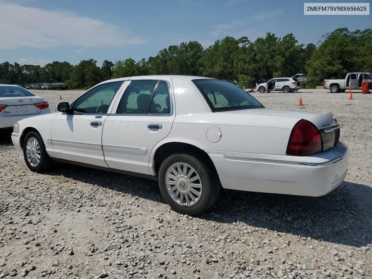 2008 Mercury Grand Marquis Ls VIN: 2MEFM75V98X656625 Lot: 71460994