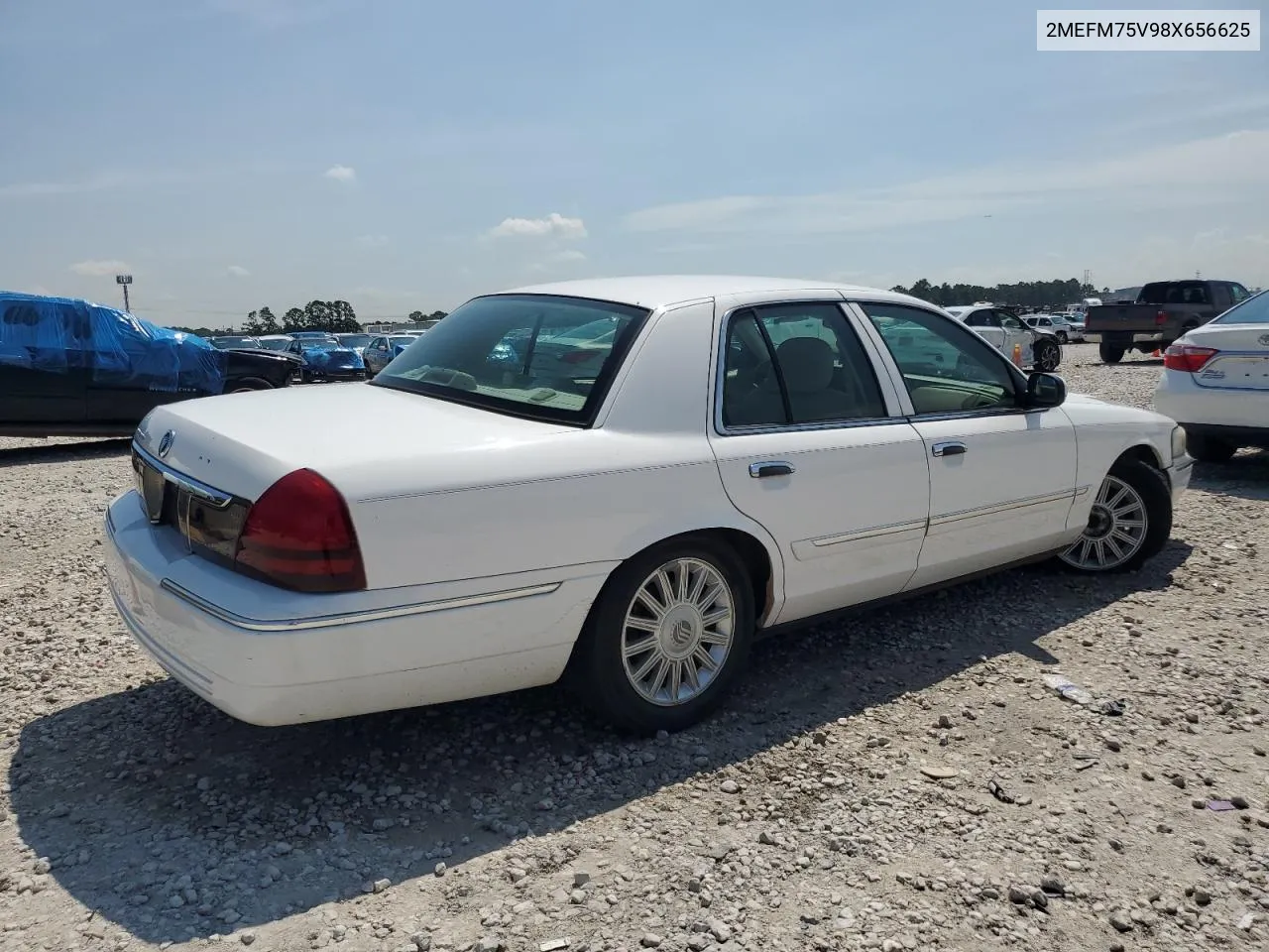 2008 Mercury Grand Marquis Ls VIN: 2MEFM75V98X656625 Lot: 71460994