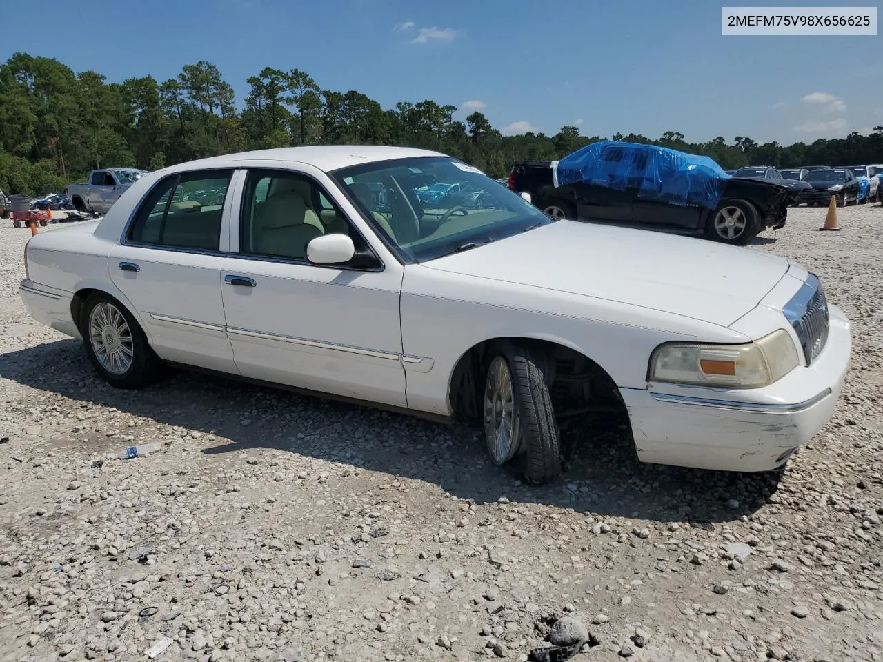 2008 Mercury Grand Marquis Ls VIN: 2MEFM75V98X656625 Lot: 71460994