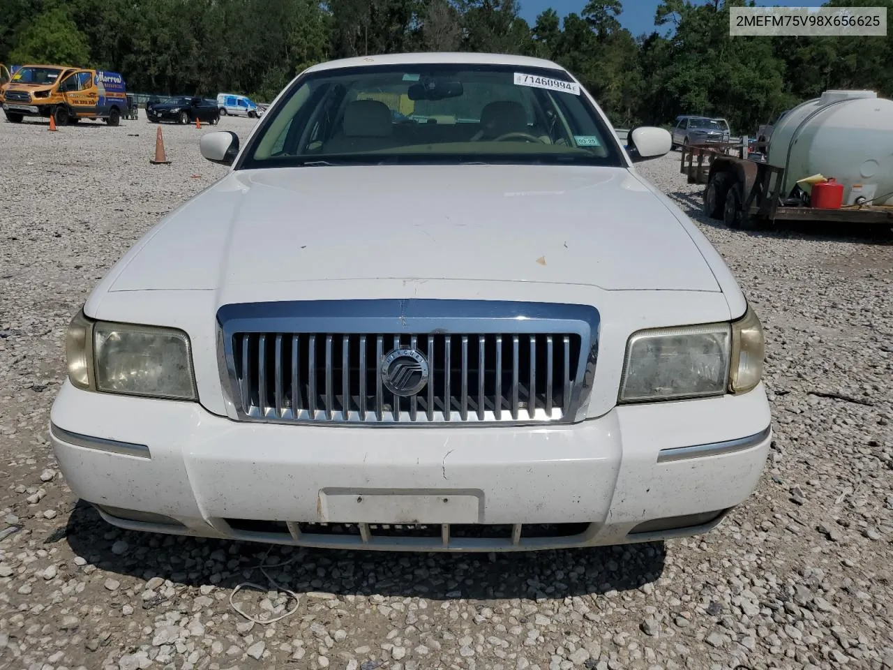 2008 Mercury Grand Marquis Ls VIN: 2MEFM75V98X656625 Lot: 71460994