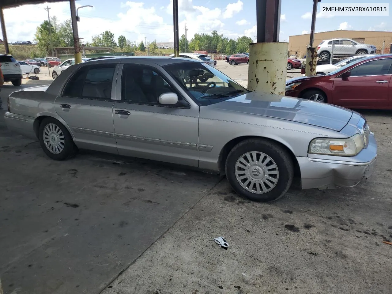 2008 Mercury Grand Marquis Ls VIN: 2MEHM75V38X610815 Lot: 72438484