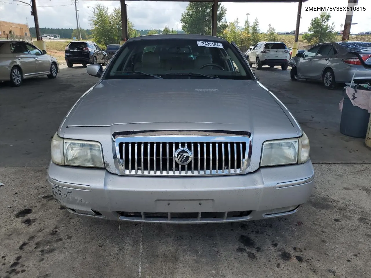 2008 Mercury Grand Marquis Ls VIN: 2MEHM75V38X610815 Lot: 72438484