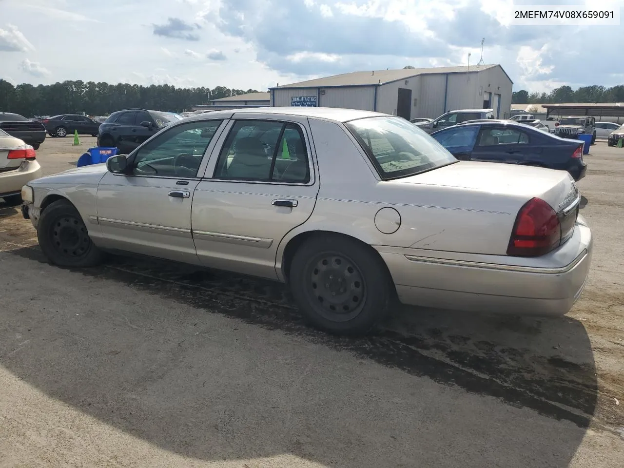 2008 Mercury Grand Marquis Gs VIN: 2MEFM74V08X659091 Lot: 72739914