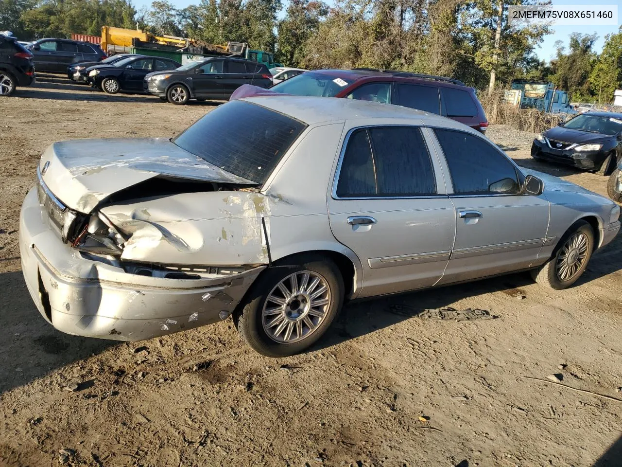 2008 Mercury Grand Marquis Ls VIN: 2MEFM75V08X651460 Lot: 73957904